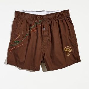 Urban outfitters Zig Zag Mushroom Woven Boxer Short size medium